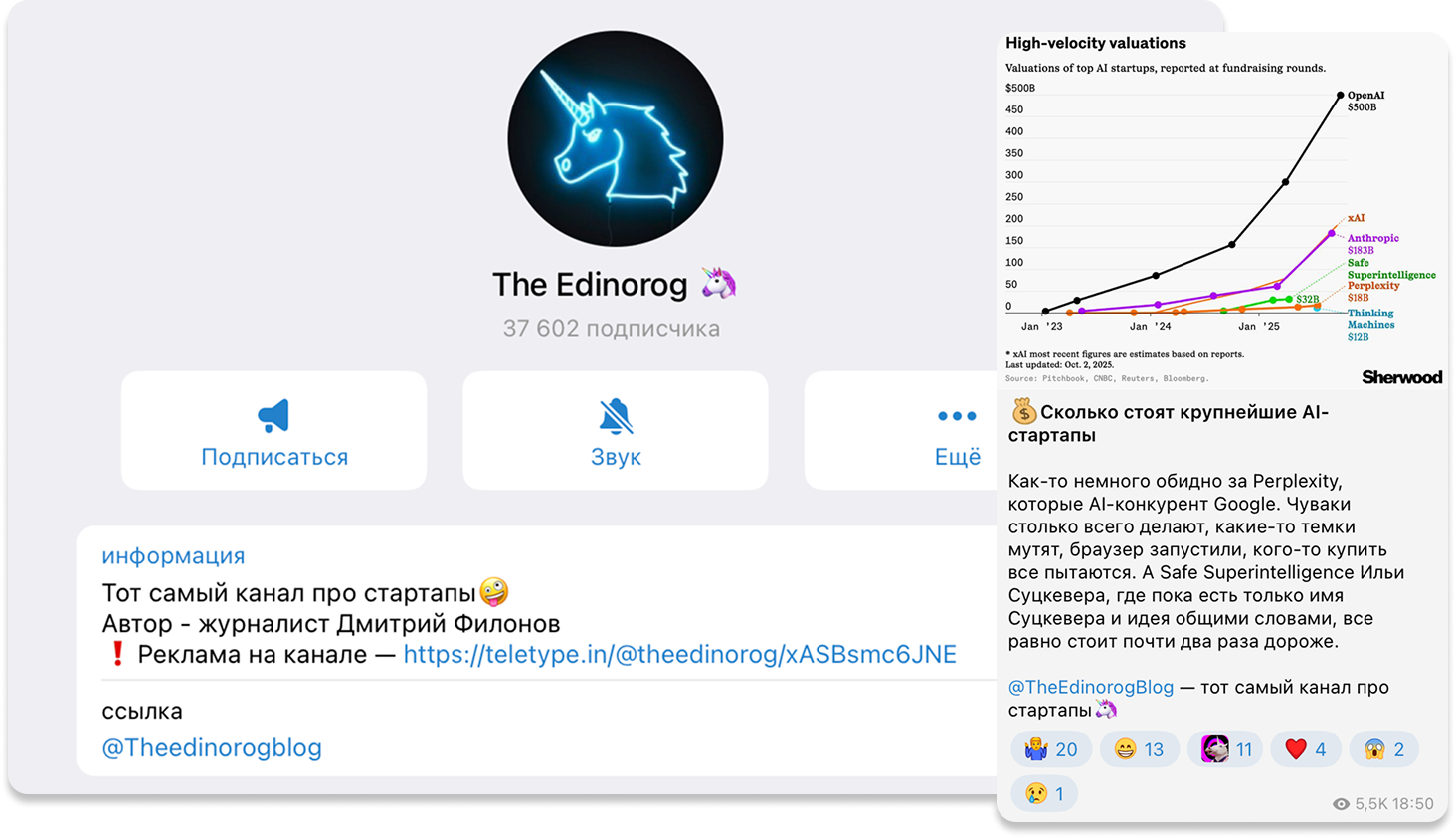 Скриншоты из канала&nbsp;The Edinorog